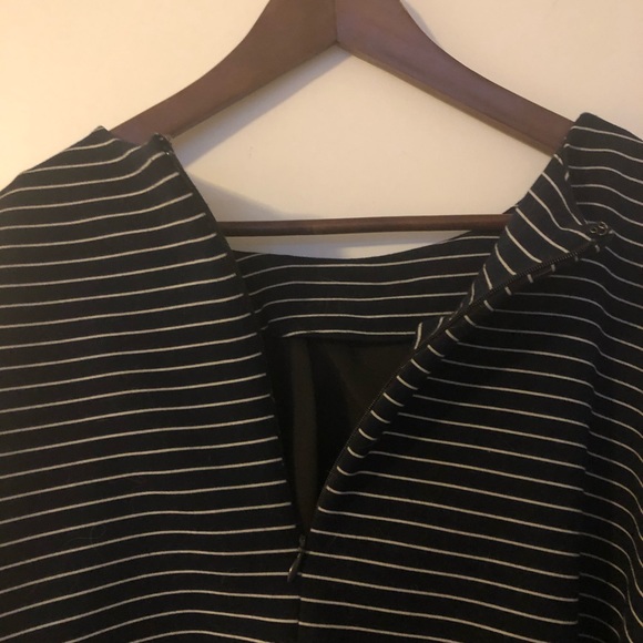 Banana Republic Blue Pinstripe Top w/ Bow - Picture 6 of 6